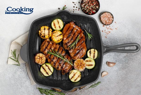 Tigaie Grill Fonta Emailata latime 26.5 cm X inaltime 4.5 cm - imagine 5