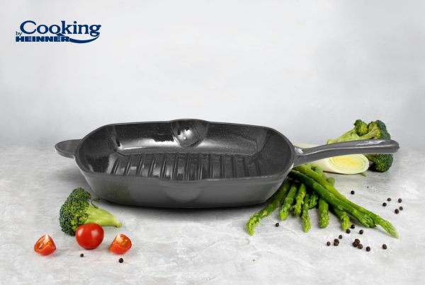 Tigaie Grill Fonta Emailata latime 26.5 cm X inaltime 4.5 cm