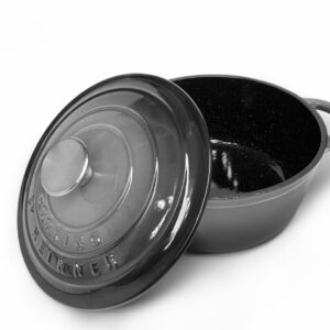 Cratita Fonta Emailata cu Capac