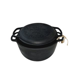 Cratita fonta 6l cu capac-tigaie