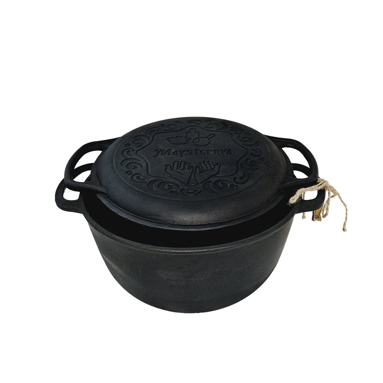 Cratita fonta 6l cu capac-tigaie