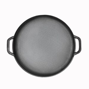 Ceaun fontă wok cu capac tigaie 12 L
