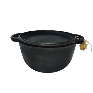 Cratiță fontă cu capac tigaie (6 L)