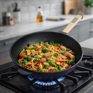 Tigaie wok fontă 24 cm 2.2 L