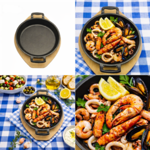 Tigaie rotundă plită încinsă