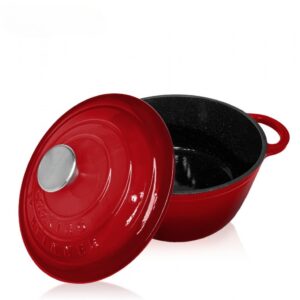 Cratita Fonta Emailata cu Capac