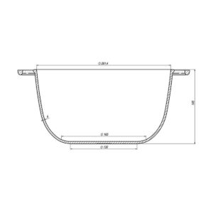Cratiță fontă 26 cm 6 L