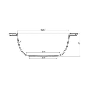 Cratita fonta 3 litri