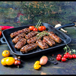 Tigaie grill fontă 28 × 28 × 4 cm