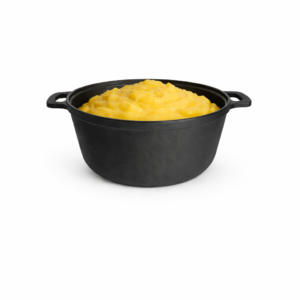 Cratiță fontă cu capac sticlă 2 L