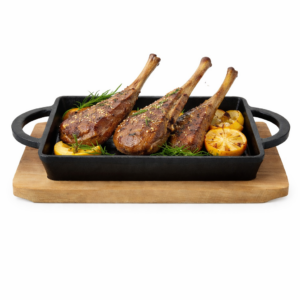 Tavă dreptunghiulară plită încinsă