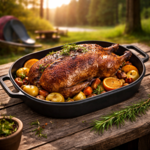 Tavă fontă pură cu capac înalt