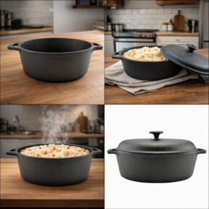 Oală ovală fontă pură 33 cm (6.5 L)