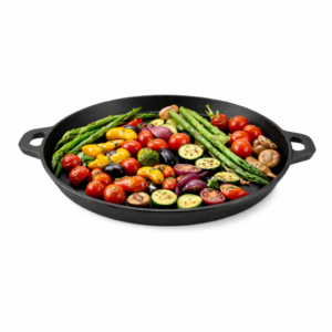 Tavă grill fontă pură 33 × 3 cm