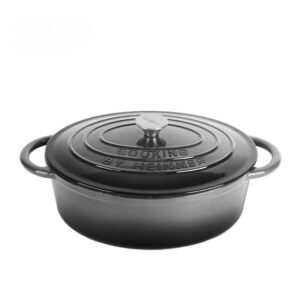 Semioala fonta emailata ovala 6 litri