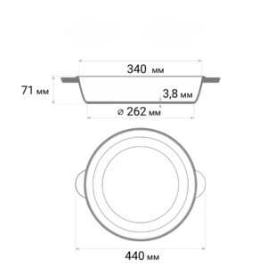 Tigaie fontă adâncă MONOLITH