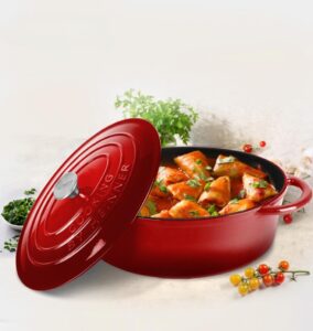 Semioală ovală fontă emailată 6 L