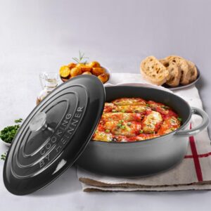 Semioală ovală fontă emailată