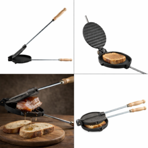 Presă grill fontă pură picurător slănină