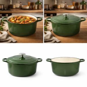 Cratița fontă emailată cu capac 25 cm (3.5 L)