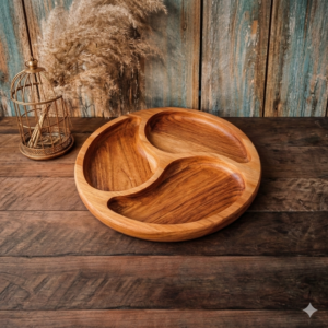 Platou rustic 3 compartimente