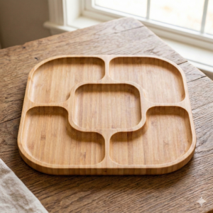 Platou rustic 5 compartimente