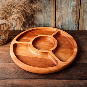 Platou rustic 4 compartimente