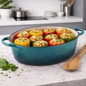 Oală ovală fontă emailată