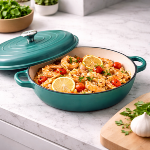 Cratita fontă emailată cu capac 30 cm (2.7 L)