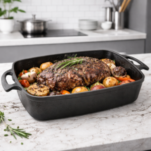 Tavă fontă pură inaltă