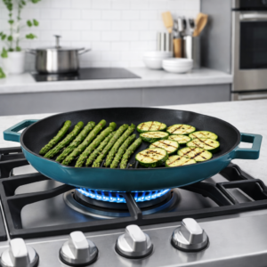 Tavă grill fontă emailată 30 cm