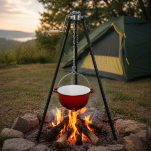 Trepied ceaun reglabil 180/100 cm