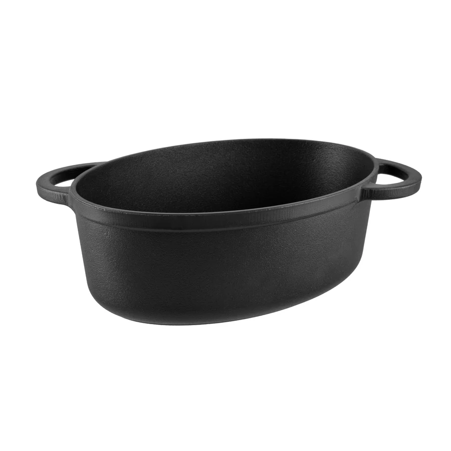 Oală ovală fontă cu capac tigaie 32 cm (4.2 L) - imagine 3