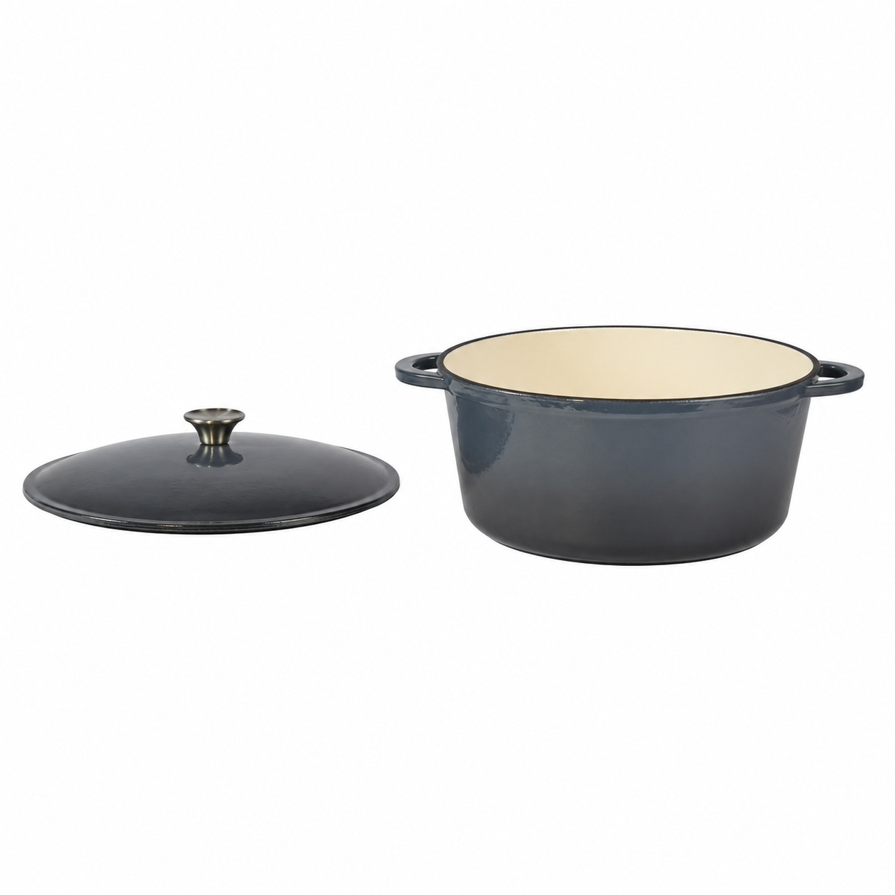 Cratita fontă emailată cu capac 34 cm (10 L) - imagine 3