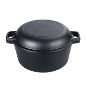 Cratiță fontă 5 L cu capac-tigaie