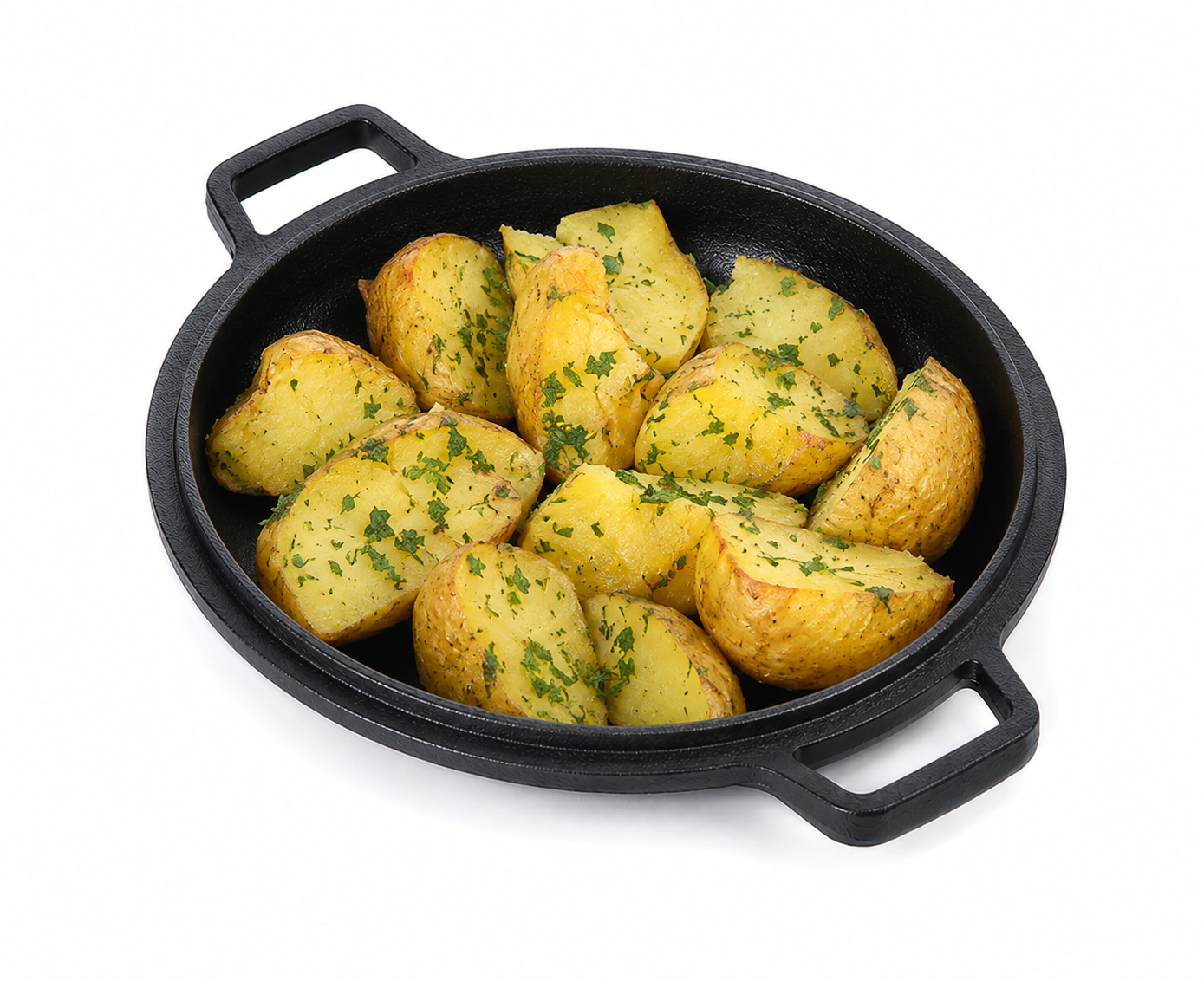 Cratiță fontă 5 L cu capac-tigaie - imagine 6