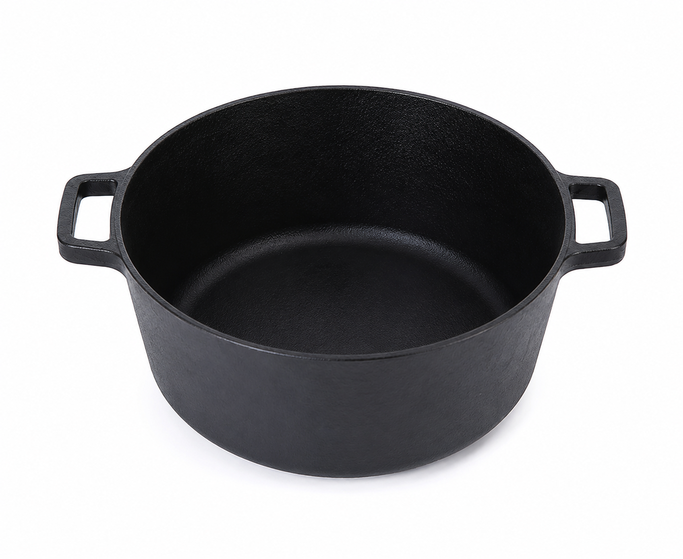 Cratiță fontă 5 L cu capac-tigaie - imagine 5