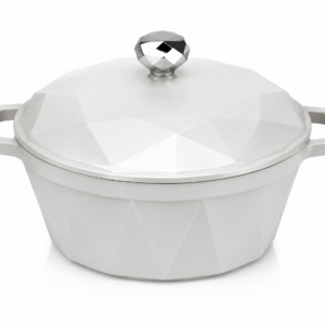 Semioală fontă emailată diamond cu capac 24 cm (3.5 L)