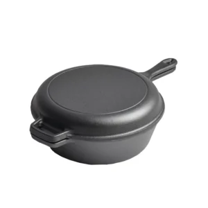 Tigaie fontă adâncă cu capac tigaie 26 cm x 9 cm