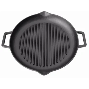 Tavă grill fontă pură 31 × 4.5 cm